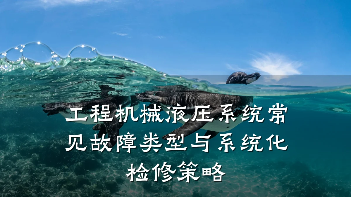 工程机械液压系统常见故障类型与系统化检修策略