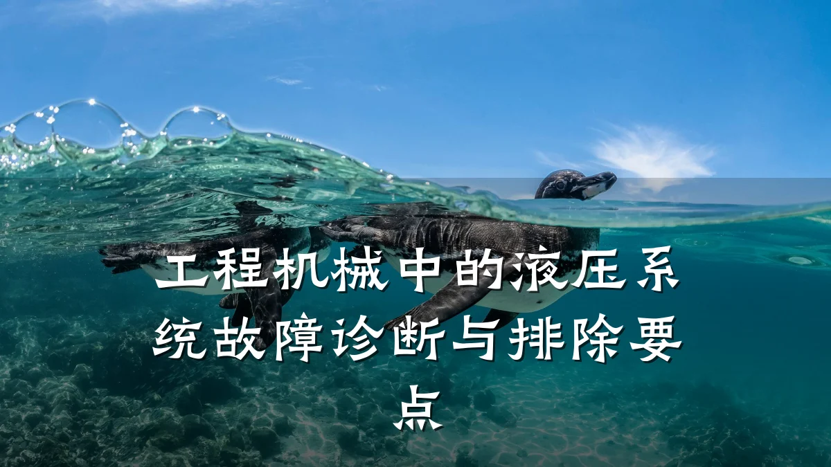 工程机械中的液压系统故障诊断与排除要点