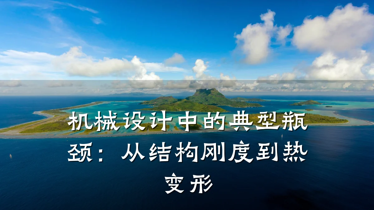 机械设计中的典型瓶颈:从结构刚度到热变形