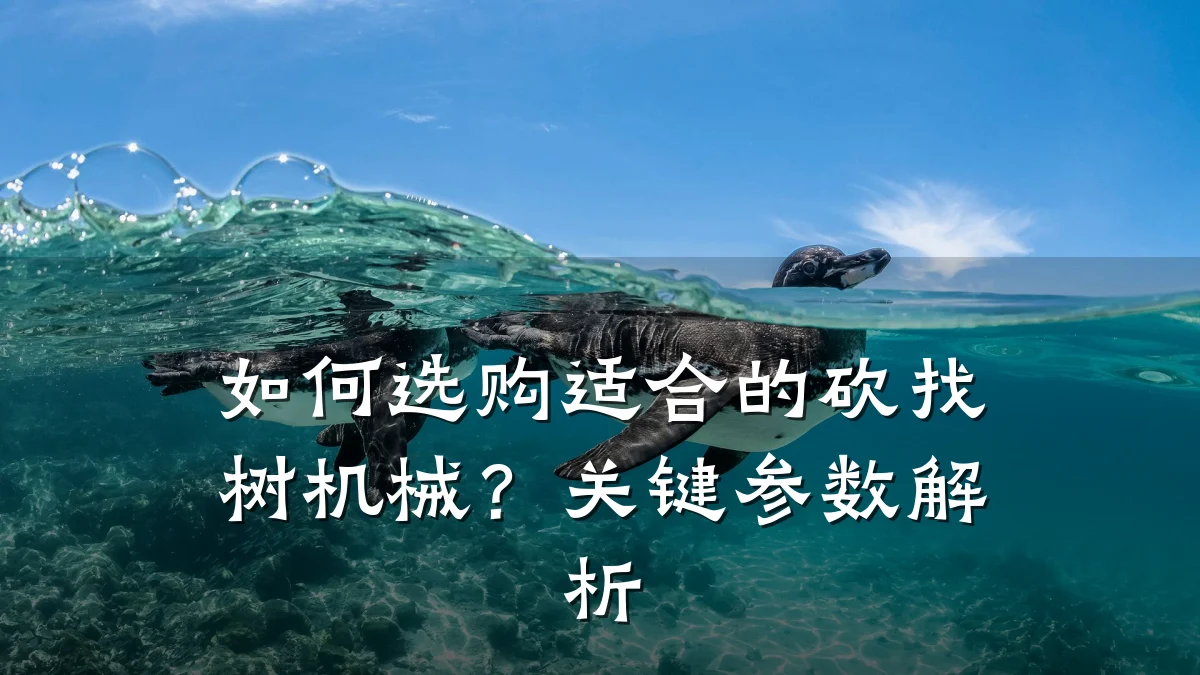 如何选购适合的砍找树机械？关键参数解析