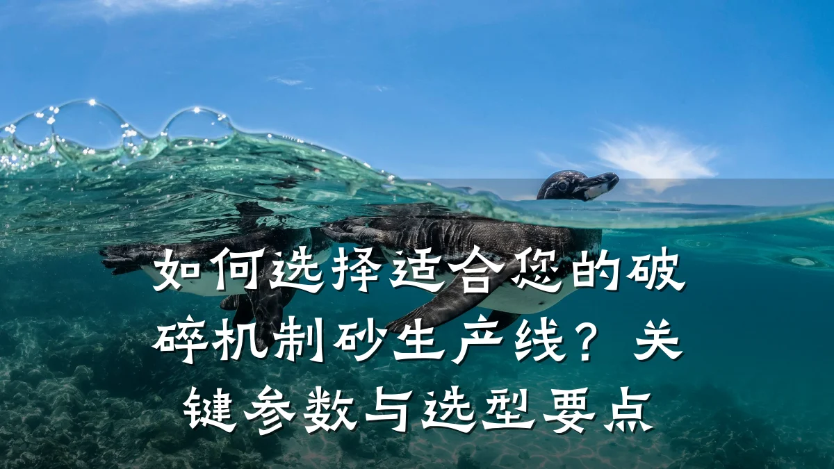 如何选择适合您的破碎机制砂生产线？关键参数与选型要点