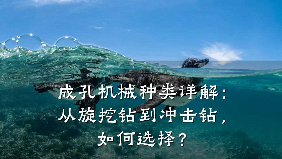 成孔机械种类详解:从旋挖钻到冲击钻,如何选择?