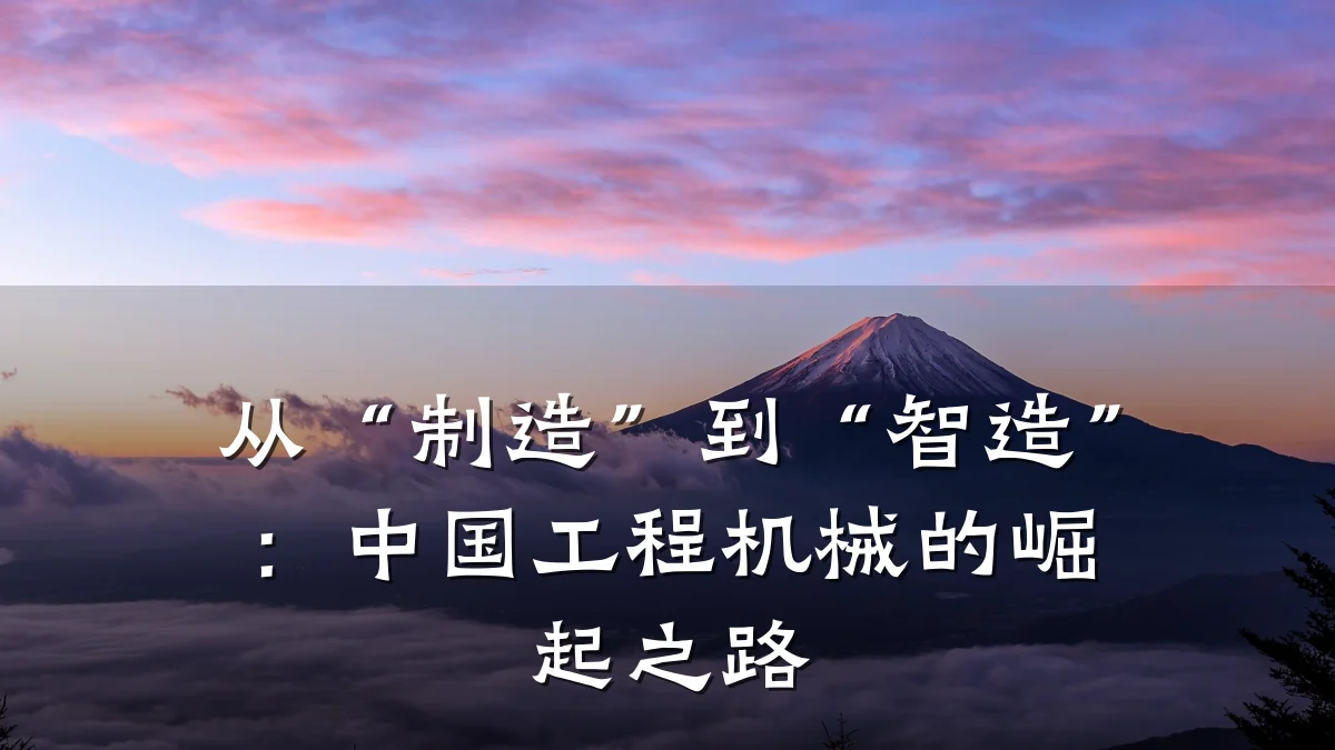 从“制造”到“智造”：中国工程机械的崛起之路