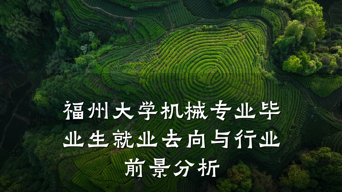 福州大学机械专业毕业生就业去向与行业前景分析