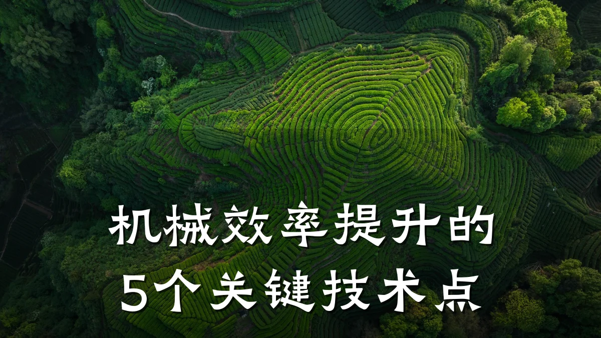机械效率提升的5个关键技术点