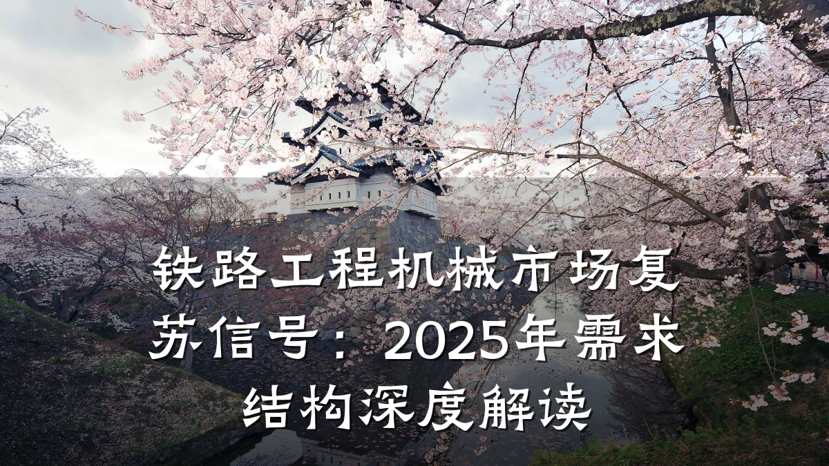 铁路工程机械市场复苏信号:2025年需求结构深度解读