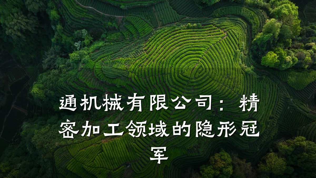通机械有限公司：精密加工领域的隐形冠军