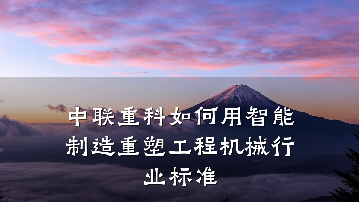 中联重科如何用智能制造重塑工程机械行业标准
